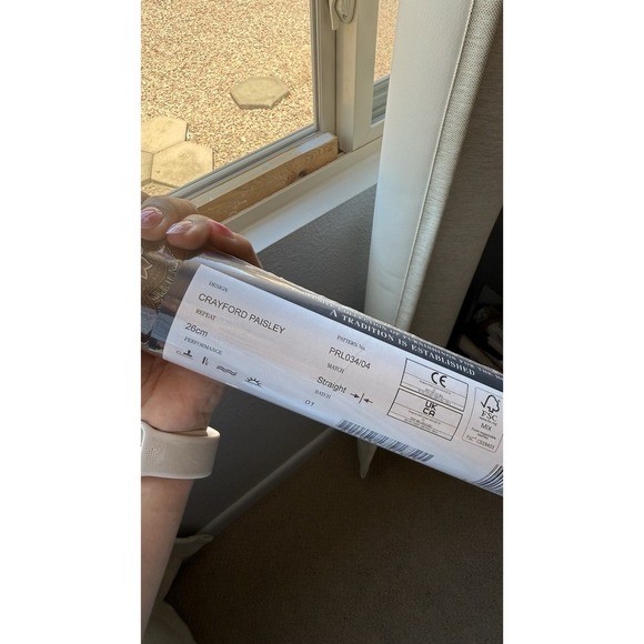 Ralph Lauren Home Crayford Paisley Wallpaper Double Rolls Elegant Olive Cordovan - Picture 5 of 7